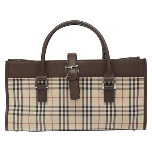Burberry Nova Check Beige Canvas handbag - Picture 1 of 10